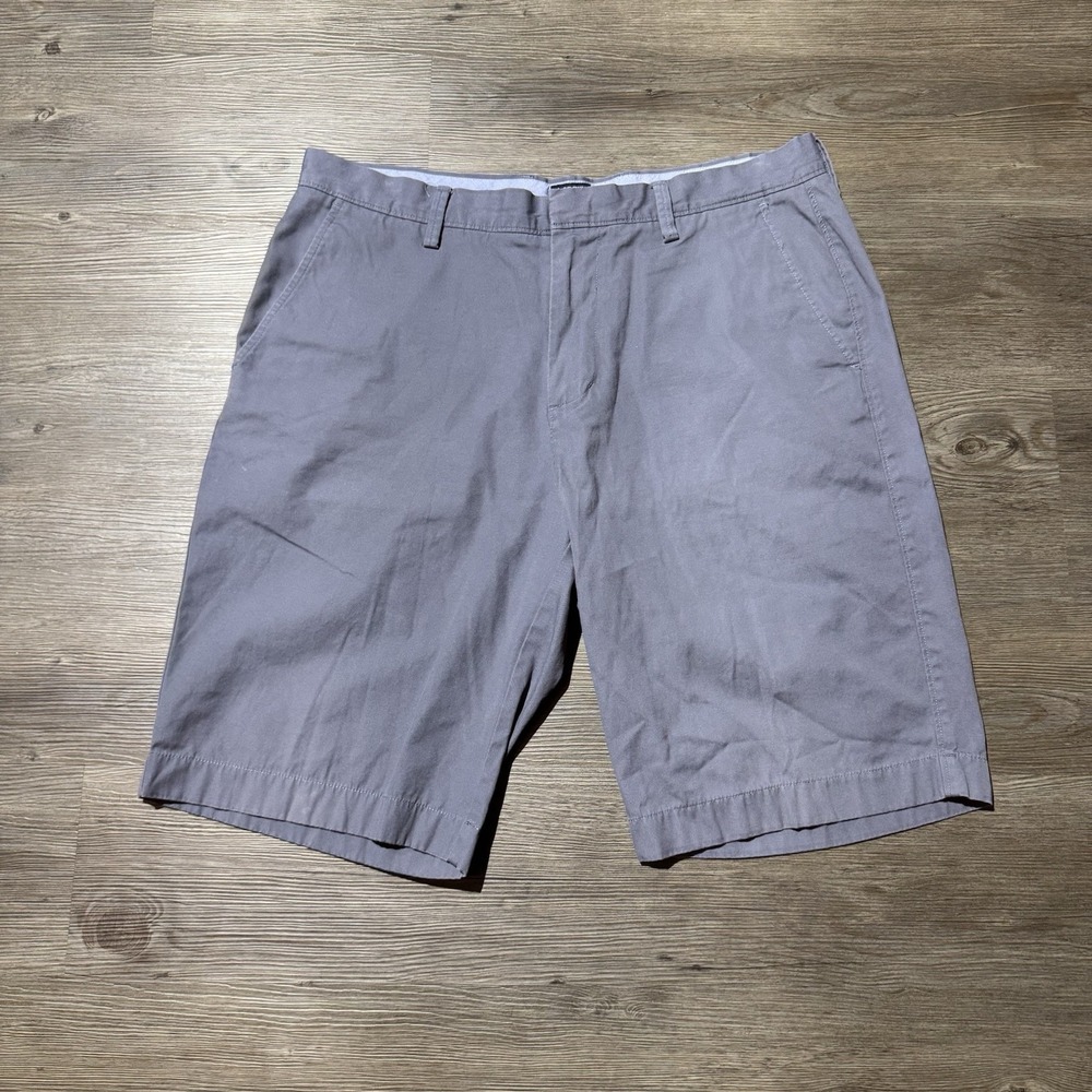 J.Crew Rivington Men's Gray Chino Shorts Size 34W 100% Cotton Casual